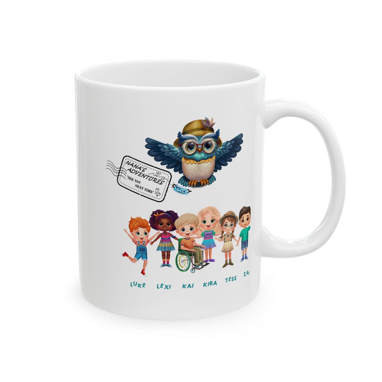 Nana’s Adventures Family Ceramic Mug